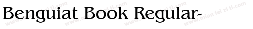 Benguiat Book Regular字体转换